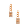 Designer Gold Chain Bee Earrings