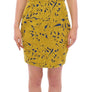 Blue Yellow Strapless Bubble Mini Shift Dress