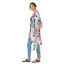 Tropical Green Tassel Kimono