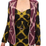 Purple checkered blazer jacket