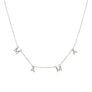 Silver MAMA Station Necklace