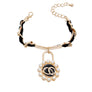 Black Gold Chain Lock Bracelet