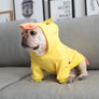 Yellow Duck Costume Dog Puppy Fleece Pet Cat Clothes Hoodie Bulldog Chihuahua