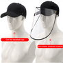Detachable Protective Cap Shield Anti Spitting Saliva Cover Face Baseball Hat US