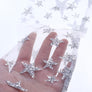 Chic Women Harajuku Glitter Shine Stars Transparent Mesh Fishnet Socks Hosiery