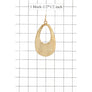 METAL DROP EARRING