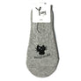 Woman No Show Invisible Miu Miu Character Cat Kitten Cotton Low Cut Ankle Socks