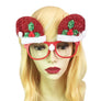 Eyeglass Rudolph Santa Snowman Reindeer Christmas Eye GLASSES Clip Pin costume