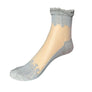 1 pair Women Lace Ruffle Frill Sheer Transparent Silk Elastic Mesh Ankle Socks