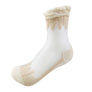 1 pair Women Lace Ruffle Frill Sheer Transparent Silk Elastic Mesh Ankle Socks