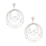 Silver White Pearl Ring Earrings