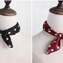 Satin Neck Scarf Dots Floral Striped Small Square Neckerchief Head bands Warp US