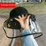Detachable Protective UV Shield Anti Spit Dust Fishing Bucket Kid Child Hat Cap