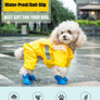Waterproof Dog Cat Candy Boots Reusable Silicon Pet Shoes Adjustable Paw Rain Protector