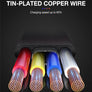 Type-C Fast Charging USB Cord Samsung Galaxy S8 9 10 Note Nylon Cable 1M, 2M, 3M