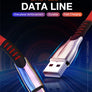 Type-C Fast Charging USB Cord Samsung Galaxy S8 9 10 Note Nylon Cable 1M, 2M, 3M