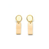 FASHION EARRING WITH NATURAL WOOD 41547-E
