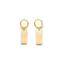FASHION EARRING WITH NATURAL WOOD 41547-E