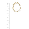 ORGANIC SHAPED METAL POST EARRING