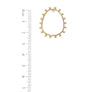 ORGANIC SHAPED METAL POST EARRING