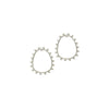 ORGANIC SHAPED METAL POST EARRING