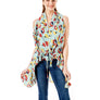 Mint Floral Vest Cover Up