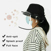 Protective Anti Spit Dust Fishing Bucket Saliva Kid Children UV Shield Hat Cap