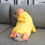 Yellow Duck Costume Dog Puppy Fleece Pet Cat Clothes Hoodie Bulldog Chihuahua