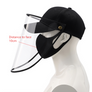 Detachable Protective Cap Shield Anti Spitting Saliva Cover Face Baseball Hat US