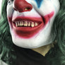 New Joker Mask Clown Green Hair Wig Latex Face Mask Halloween Costume Cosplay Party