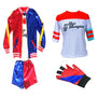 Halloween Costume Suicide Squad Harley Quinn T-shirt Jacket Coat Short Glove Set