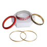 Burgundy Snake Skin Bangle Set