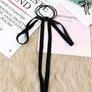 Women Velvet Scrunchy Bow Girl Hair Band Ponytail Holder Tie Elastic Accessory