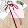 Women Velvet Scrunchy Bow Girl Hair Band Ponytail Holder Tie Elastic Accessory