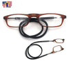 Man Women Presbyopia Magnifying Reading Eye Glasses Neck Hangs Flexible Necklace