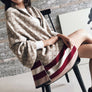 Multi Tone Plaid Oversized Checker Cashmere Blanket Tassel Long Scarf Shawl Wrap