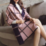 Multi Tone Plaid Oversized Checker Cashmere Blanket Tassel Long Scarf Shawl Wrap