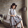 Multi Tone Plaid Oversized Checker Cashmere Blanket Tassel Long Scarf Shawl Wrap