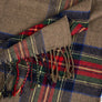 Oversize Blanket Tassel Long Large Wrap Wool Scarf w/ Hat Checker National Shawl
