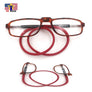 Women Man Reading Presbyopia Magnifying Eye Glasses Neck Hangs Necklace Flexible