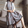 Multi Tone Plaid Oversized Checker Cashmere Blanket Tassel Long Scarf Shawl Wrap