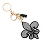 Fleur de Lis Keychain Bag Charm