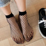 3 Pairs Women Sheer Fashion Sexy Stocking Hosiery Mesh Black Fishnet Ankle Socks