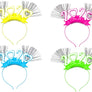 2020 New Year Party Fiber Optic LED Flashing Headband Light Up Hair Band Glowing