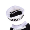 Pet Dog Pooch Prison Coat Hat Suit Clothes Dress Set Cosplay Halloween Cosplay