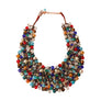 Multi Color and Hematite Bead Copper Bib