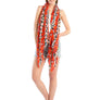 Red Leopard Lightweight Scarf