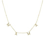 Gold MAMA Station Necklace
