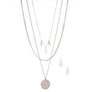 Silver Layered Religious Cross Chain