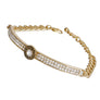 Designer Gold Half Chain Bangle